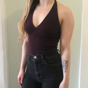 Urban Outfitters Purple Halter Top
